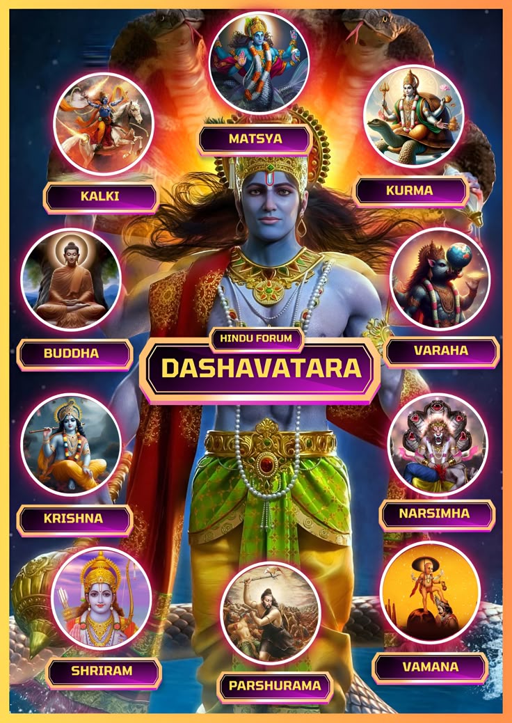 10 Avatar of vishnu ji